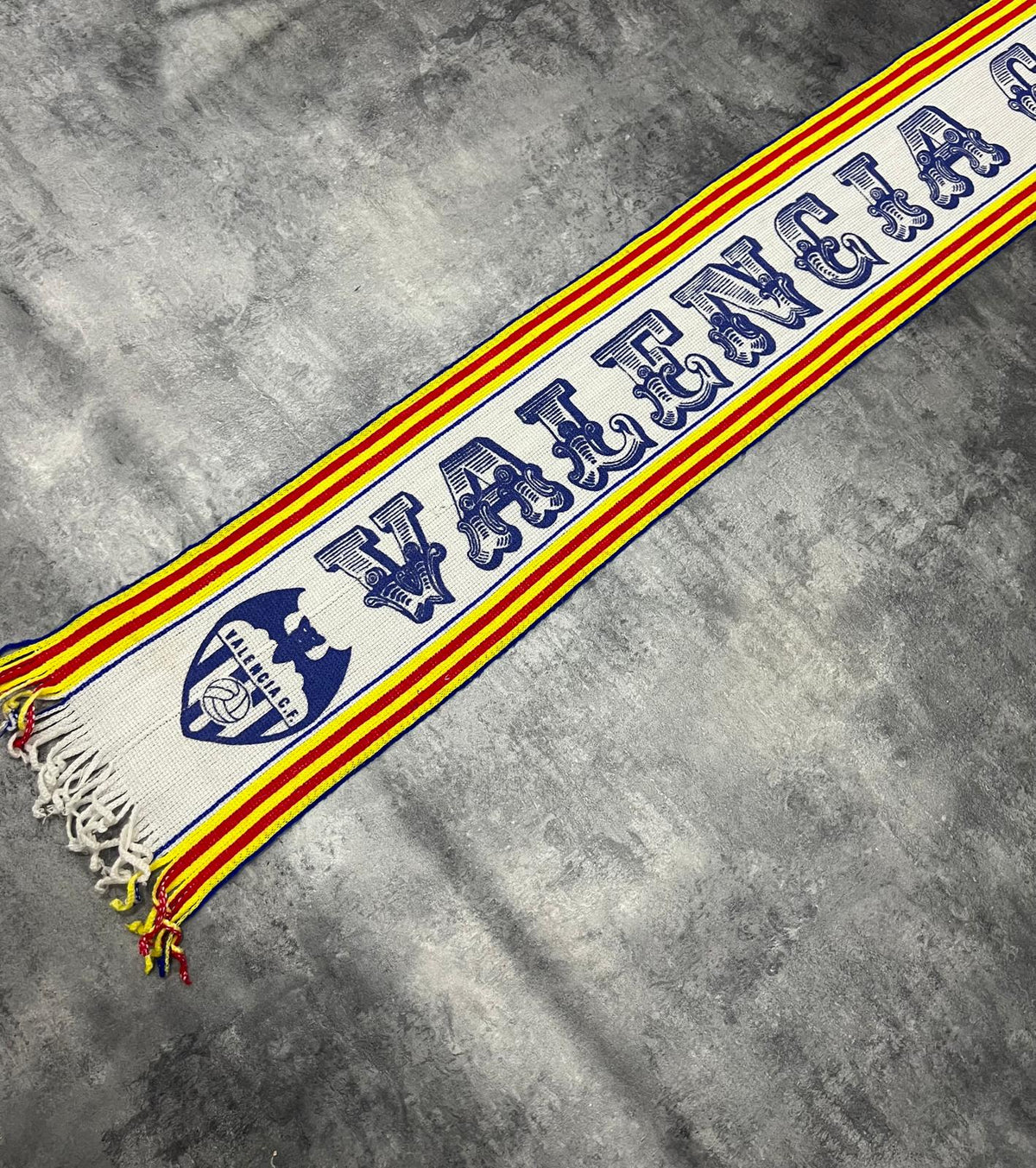 Bufanda vintage Valencia CF años 80/90 – Serigrafiada Retro Football Scarf