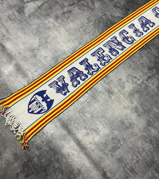 Bufanda vintage Valencia CF años 80/90 – Serigrafiada Retro Football Scarf