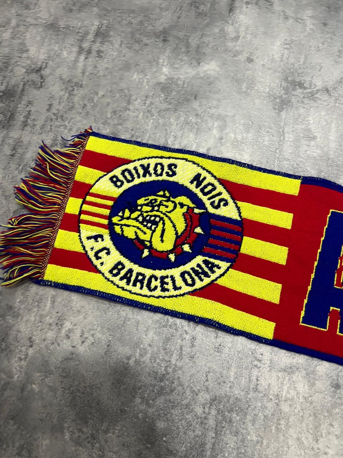 Bufanda vintage Boixos Nois FC Barcelona años 90 – Antimadridista Retro Football Scarf