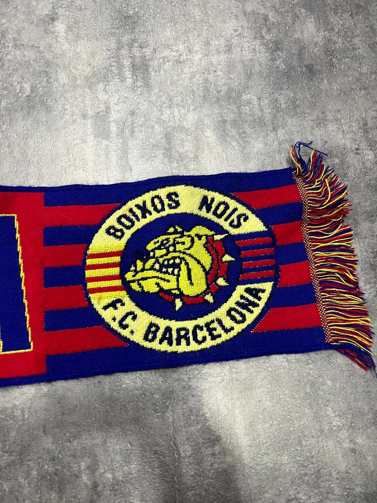 Bufanda vintage Boixos Nois FC Barcelona años 90 – Antimadridista Retro Football Scarf