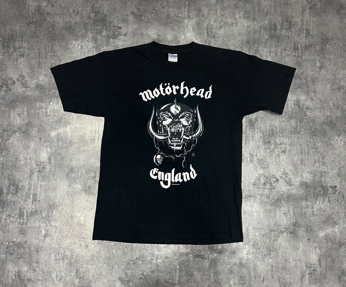 Motörhead England 2003 Vintage T-Shirt – Camiseta Heavy Metal Gildan