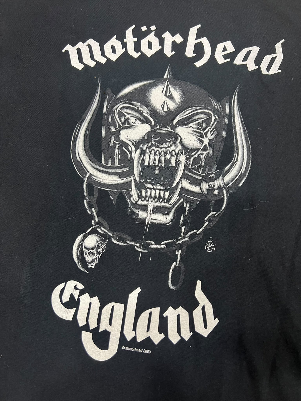 Motörhead England 2003 Vintage T-Shirt – Camiseta Heavy Metal Gildan