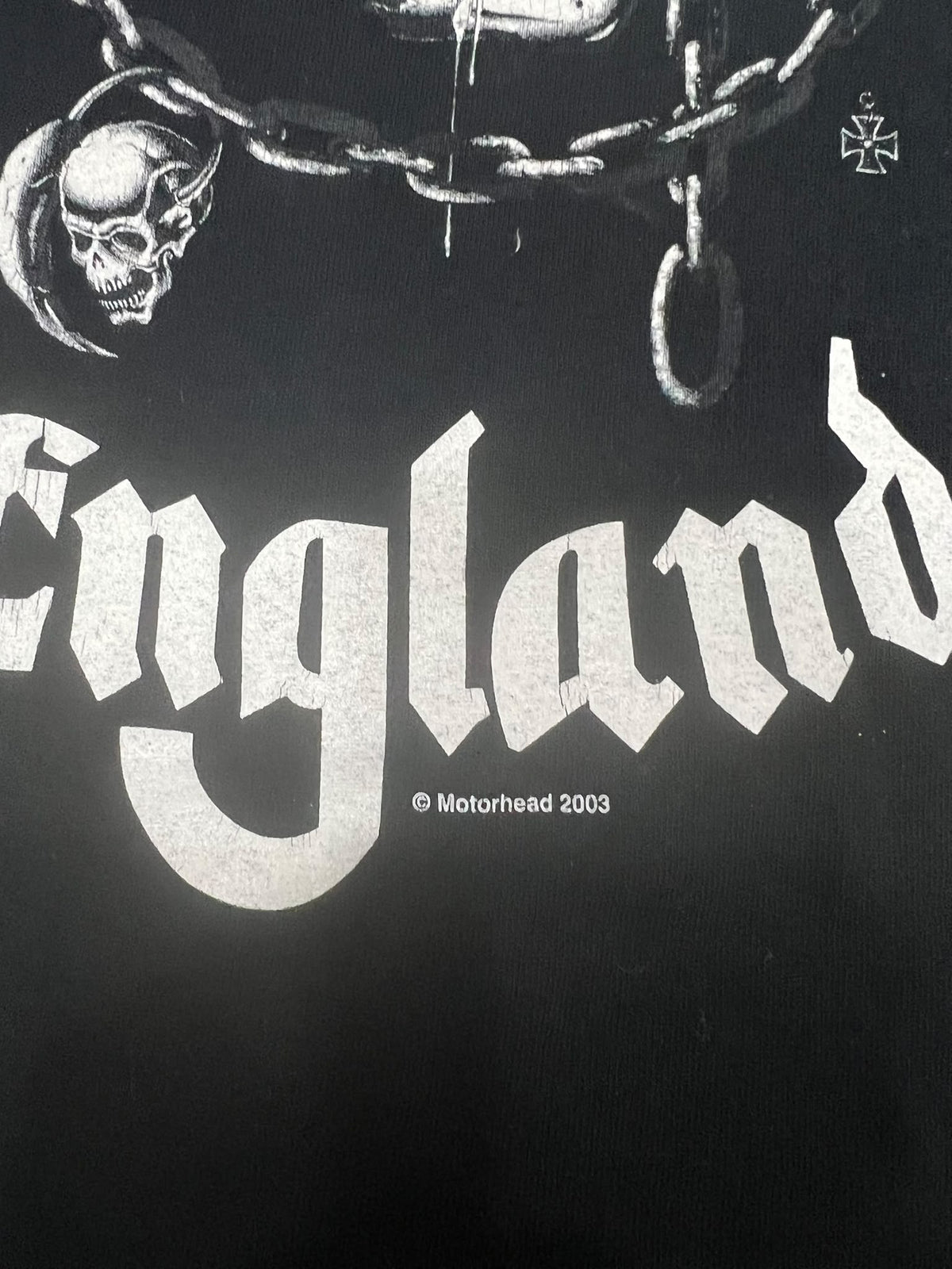 Motörhead England 2003 Vintage T-Shirt – Camiseta Heavy Metal Gildan