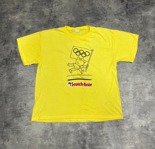 Cobi Barcelona 92 x Scotch-Brite Vintage 1988 T-Shirt – Camiseta Olímpica Retro