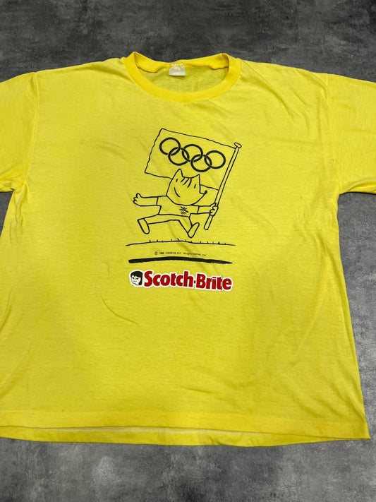 Cobi Barcelona 92 x Scotch-Brite Vintage 1988 T-Shirt – Camiseta Olímpica Retro