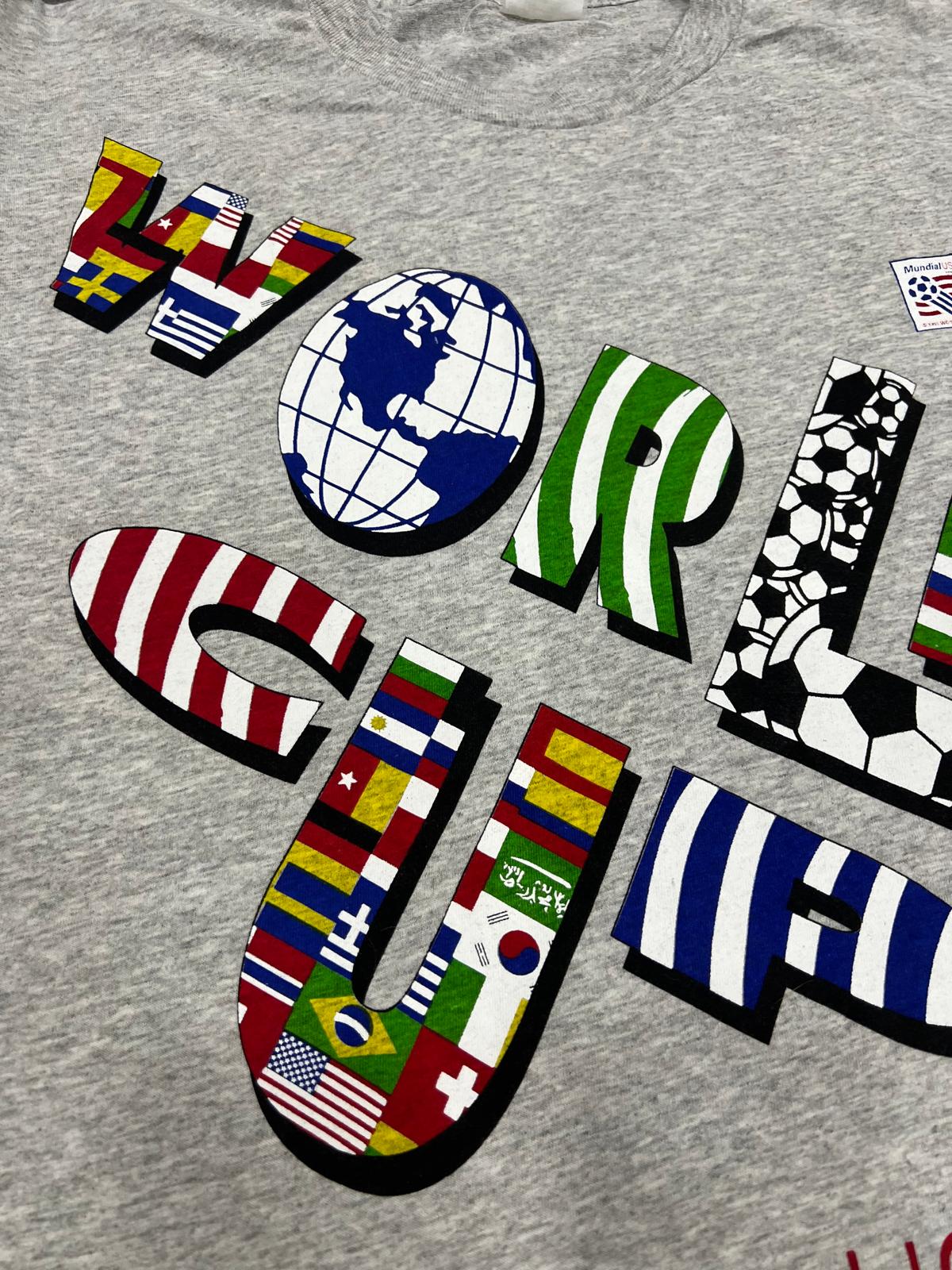 Camiseta vintage Mundial USA 94 Coca-Cola – World Cup 1994 Flags Graphic Tee