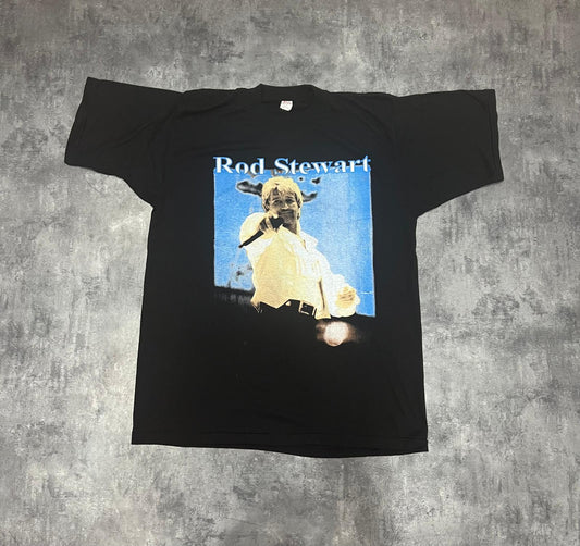 Camiseta vintage Rod Stewart Tour 1998 – Original 90s Concert Band Tee L