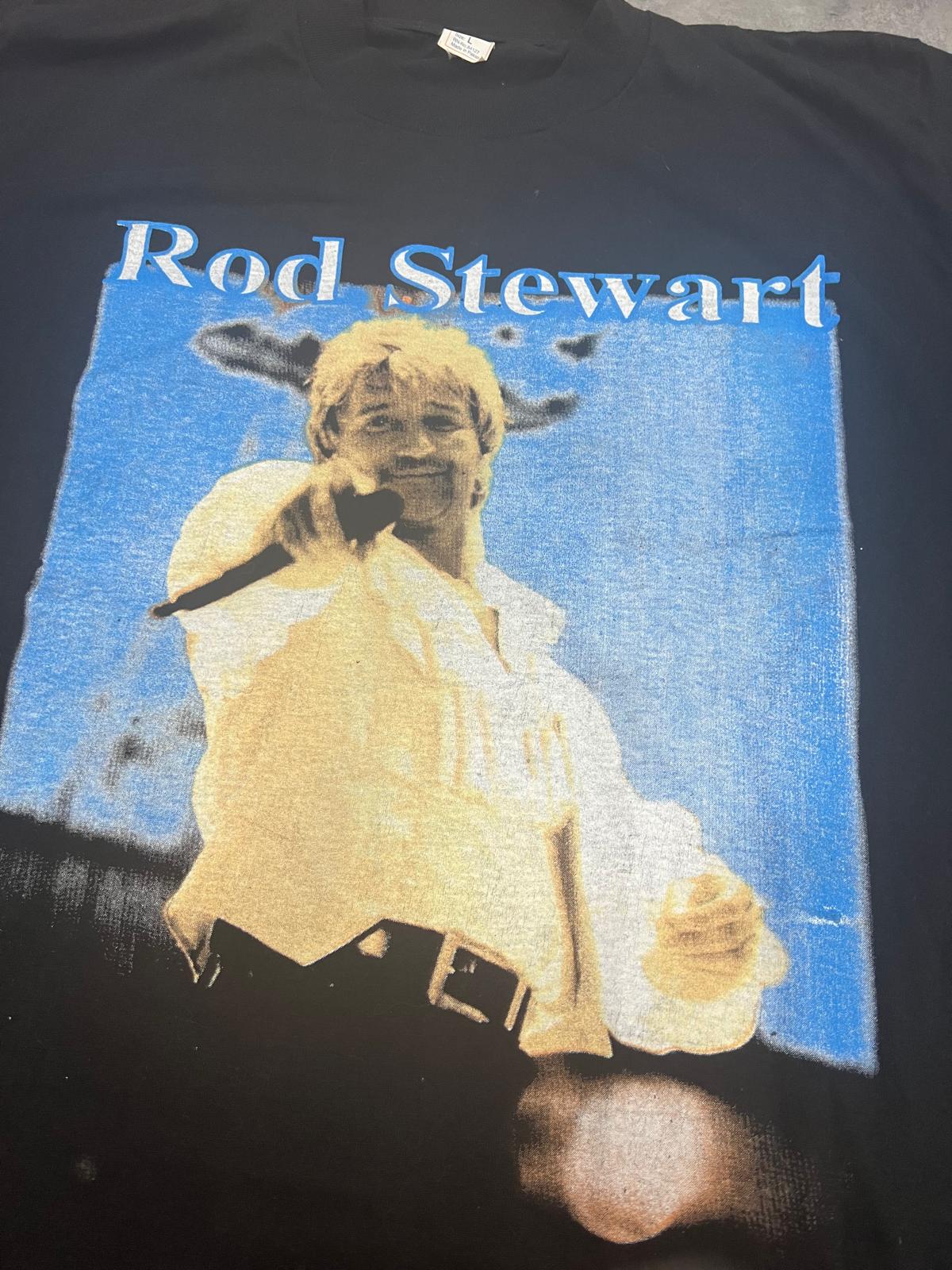 Camiseta vintage Rod Stewart Tour 1998 – Original 90s Concert Band Tee L