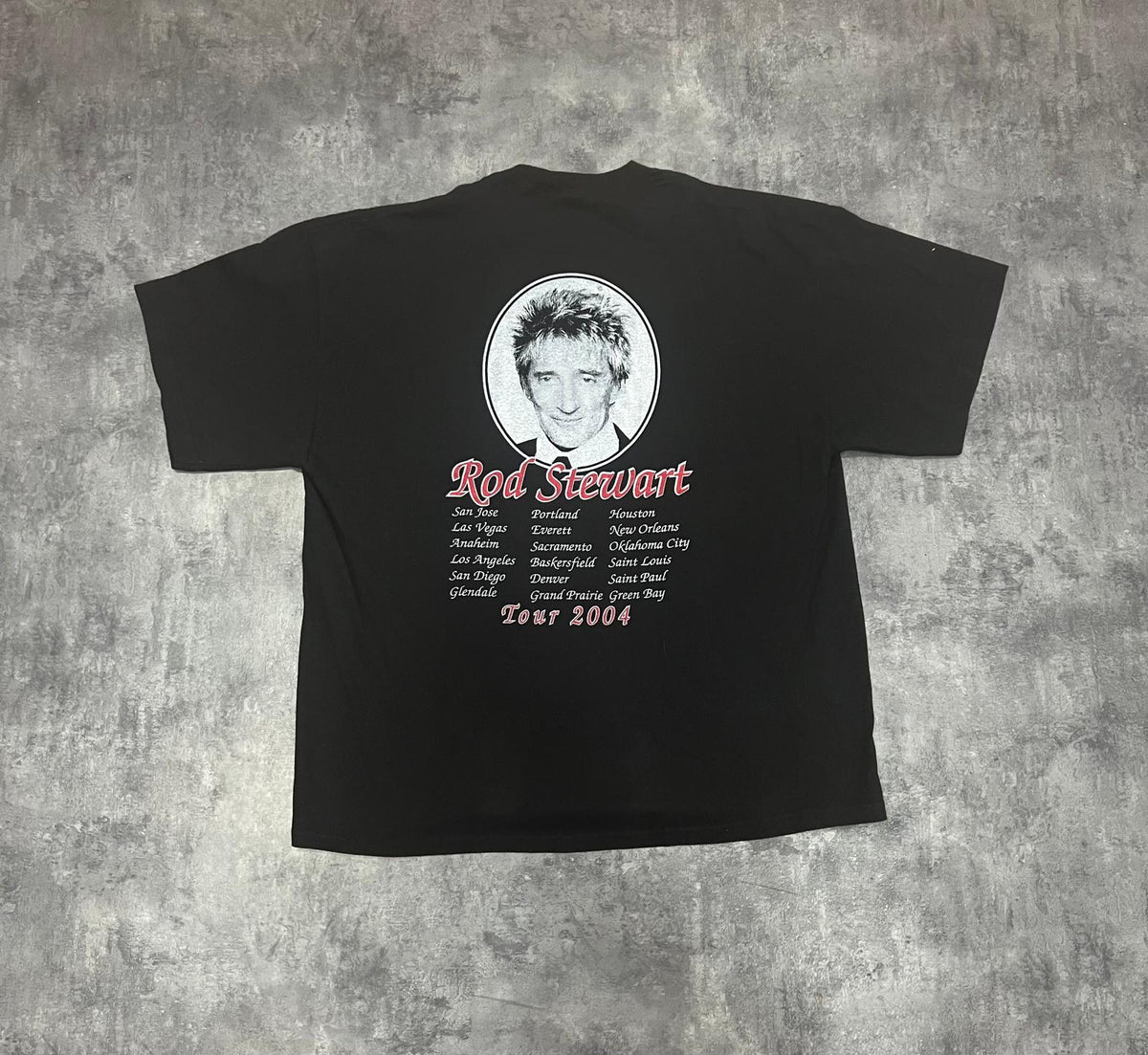 Camiseta vintage Rod Stewart Tour 2004 – Original Concert T-Shirt Y2K XL