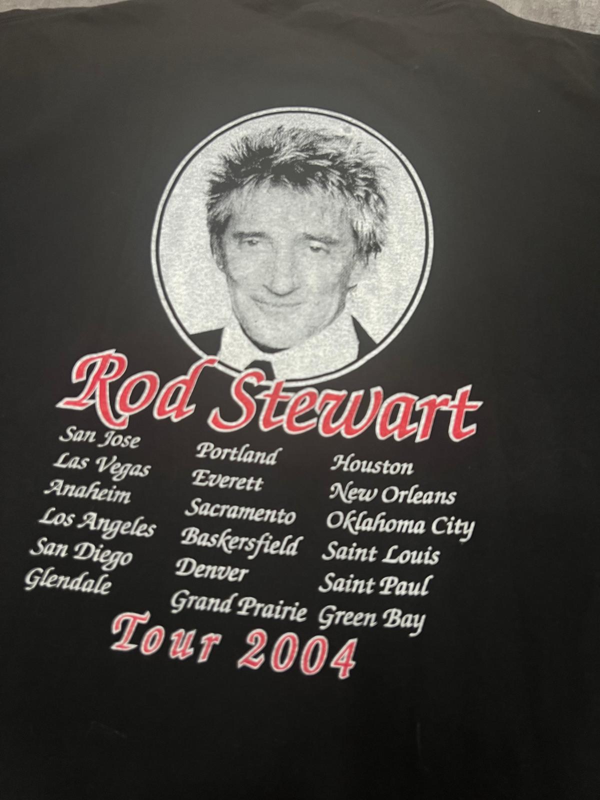 Camiseta vintage Rod Stewart Tour 2004 – Original Concert T-Shirt Y2K XL