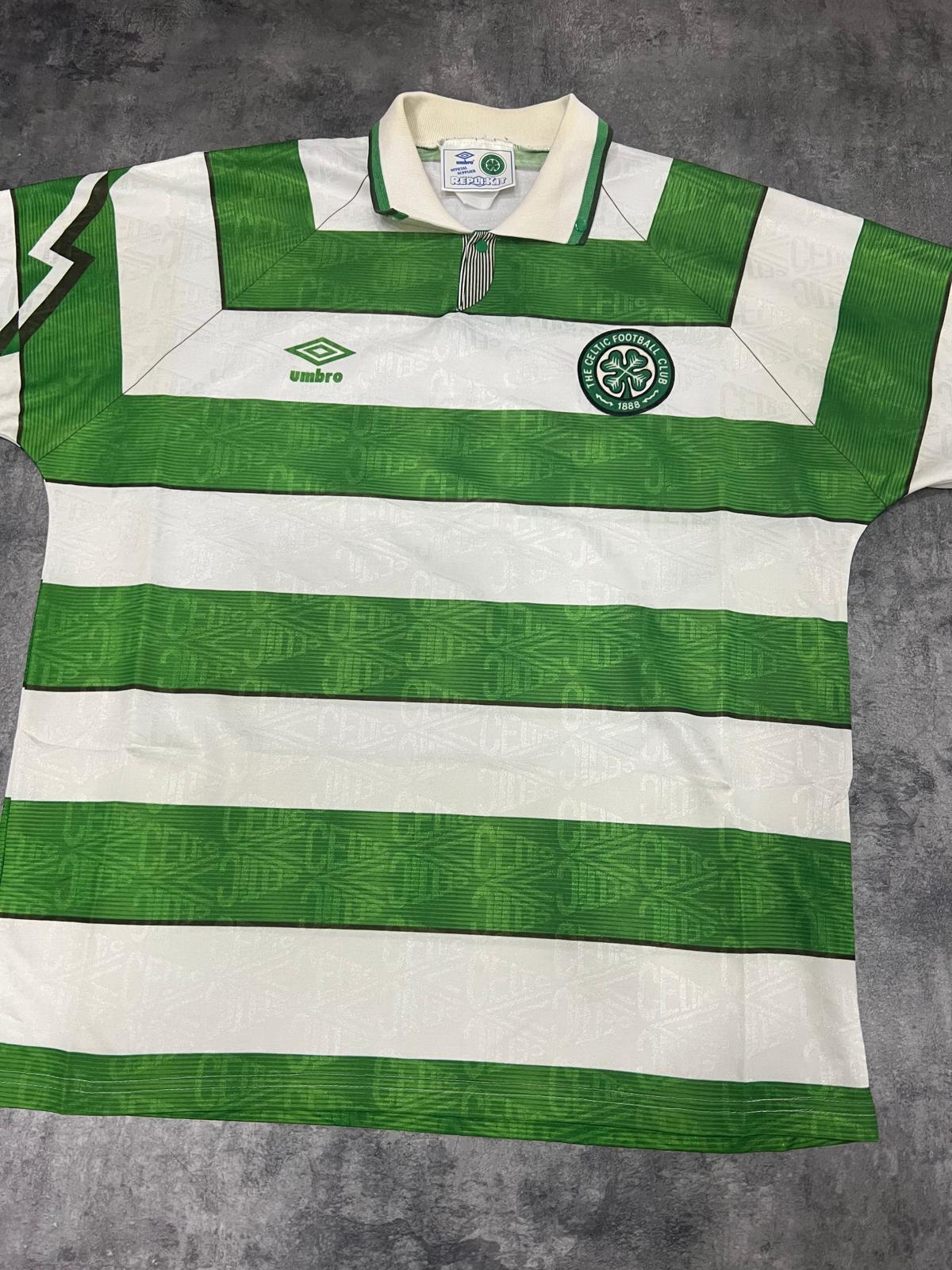 Celtic FC 1993–95 Umbro Vintage Home Shirt | Camiseta Celtic Glasgow 90s