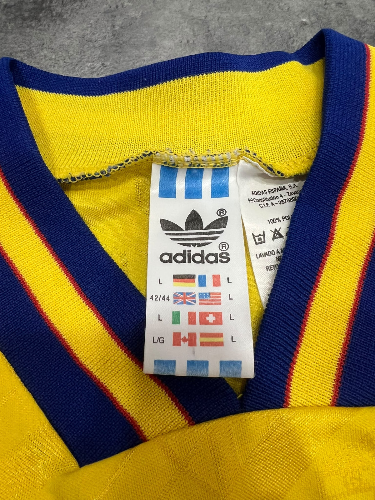 Sweden 1994-96 Adidas Original Vintage Football Shirt L – Camiseta Suecia Retro 90s Mundial USA 94