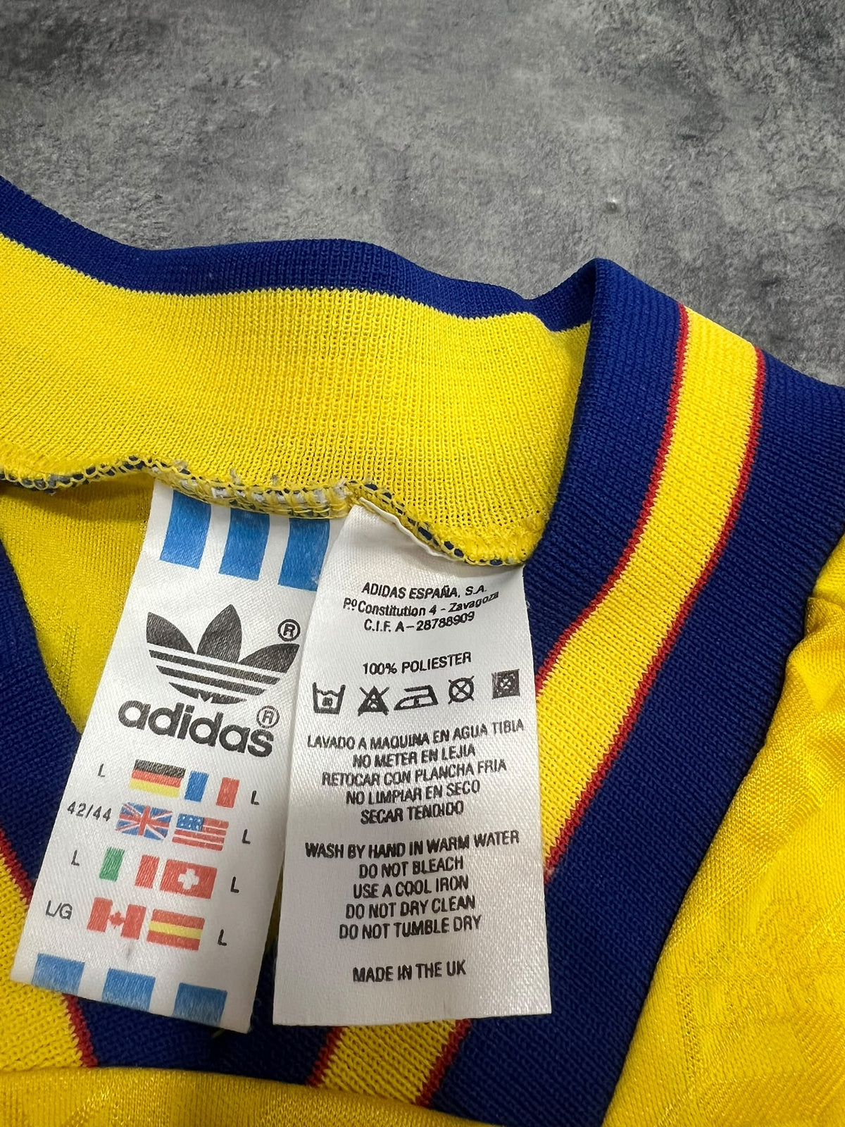 Sweden 1994-96 Adidas Original Vintage Football Shirt L – Camiseta Suecia Retro 90s Mundial USA 94