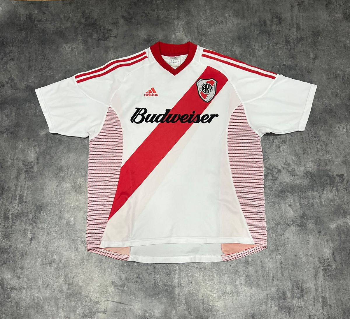 Vintage Adidas River Plate Budweiser Football Shirt 2002-04 XL / Camiseta fútbol retro River Plate Argentina