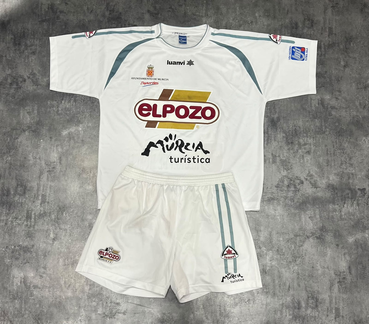 El Pozo Murcia Futsal Vintage Luanvi 2005 Pedrinho #6 Full Kit | Equipación Fútbol Sala Retro