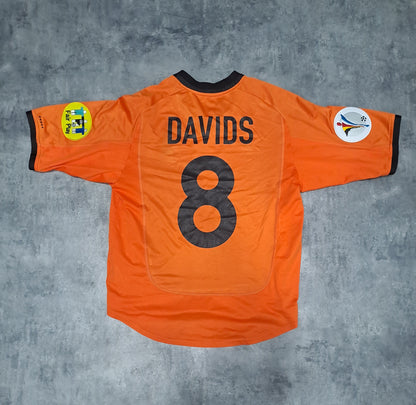 Países Bajos Holanda Nike 2000-02 • Davids #8 • Euro 2000 •