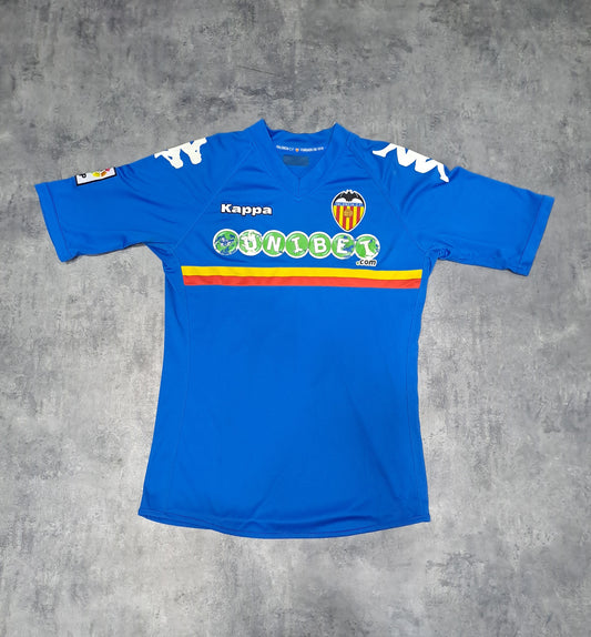 Camiseta Valencia CF Juan Mata 10 Visitante 2009/10 Kappa Vintage Azul Unibet