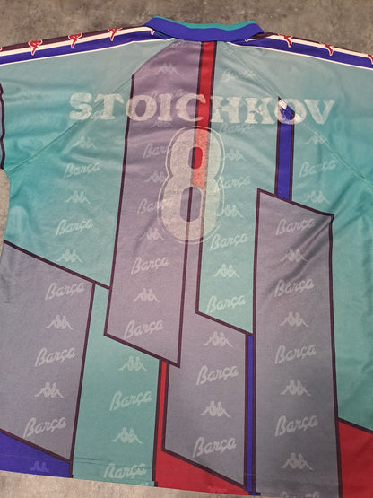 FC Barcelona Kappa turquesa vintage 90s • Stoichkov #8 • Original • XL