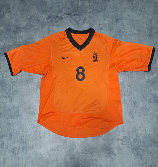 Países Bajos Holanda Nike 2000-02 • Davids #8 • Euro 2000 •