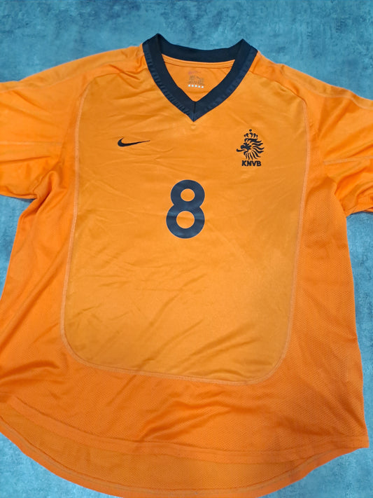 Países Bajos Holanda Nike 2000-02 • Davids #8 • Euro 2000 •