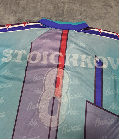 FC Barcelona Kappa turquesa vintage 90s • Stoichkov #8 • Original • XL